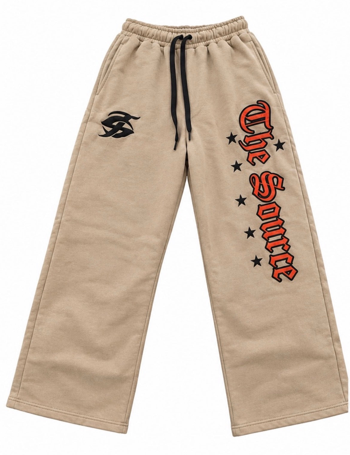 Brown The source logo joggers